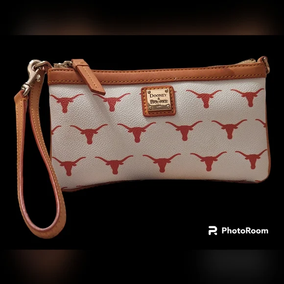 Dooney Bourke Bags Dooney And Bourke Texas Longhorns Leather Convertible Wristletshoulderlike New Poshmark